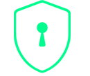 shield with keyhole