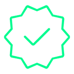 secure and stable solution graphic icon showing compliance