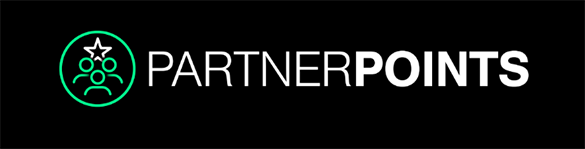 PARTNERPOINTS logo with green user icon and white text on black background